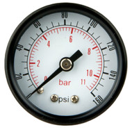 PneumaticPlus PSB15-160 Pressure Gauge 1.5" Dial, 1/8" NPT, 0-160 PSI