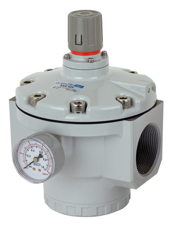 PneumaticPlus SAR925 Series Air Pressure Regulator Pilot Operated 2" NPT with Bracket & Gauge (NEW MODEL)