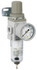 PneumaticPlus SAW200 Series Miniature Air Filter Regulator Piggyback Combo 1/4" NPT with Bracket & Gauge (SAW200-N02BG)