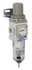 PneumaticPlus SAW200 Series Miniature Air Filter Regulator Piggyback Combo 1/4" NPT with Bracket & Gauge (SAW200-N02BGS)
