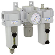 Metal Bowl Manual Drain PneumaticPlus SAU3010M-N03G-MEP Two Piece Compressed Air Filter Regulator Lubricator Combination 3/8 NPT 10 Micron with Gauge Metal Bowl Manual Drain PneumaticPlus SAU3010M-N03G-MEP Two Piece Compressed Air Filter Regulator Lubricator Combination 3/8 NPT 10 Micron with Gauge