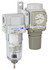 PneumaticPlus SAU220 Series Mini Air Filter Regulator Combo 1/4" NPT with Bracket & Embedded Gauge (SAU220-N02GS)