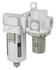 PneumaticPlus SAU420 Series Air Filter Regulator Modular Combo 1/2" NPT with Bracket & Gauge (SAU420-N04GS)