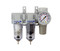 SAU230 Series Mini Three Stage Air Drying System, 1/4" NPT - Filter, Mist Separator, Regulator with Bracket & Gauge (SAU230-N02G)