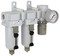 SAU430 Series Three Stage Air Drying System Filter, Mist Separator, Regulator 1/2" NPT with Bracket & Gauge (SAU430-N04G-MEP)