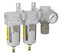 SAU430 Series Three Stage Air Drying System Filter, Mist Separator, Regulator 1/2" NPT with Bracket & Gauge (SAU430-N04DG)