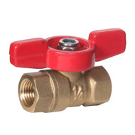 Midwest Control CBV-50TH 450 PSI CWP 1//2 FPT Mini Ball Valve with T-Handle Midwest-Control
