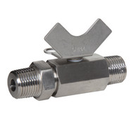 Mini Stainless Steel Ball Valve (Male to Male)