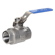 316 Stainless Steel Ball Valve (Female to Female) w/ Locking Handle