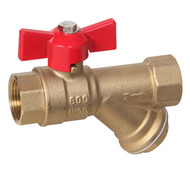 Ball Valve Y Strainer Combination (Female to Female)