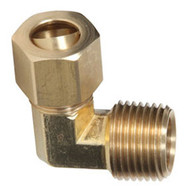 90 Degree Male Union Elbow Brass Compression Fittings (Package of 10)