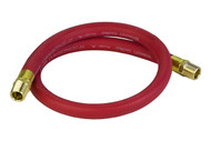 RED EPDM Synthetic Rubber Air & Water Hose 1/2" ID x 0.84" OD with 1/2" NPT Male Fitting Connections