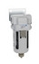PneumaticPlus SAFD400 Series Coalescing Air Filter, 0.01 Micron 1/2" NPT with Bracket SAFD400-N04B