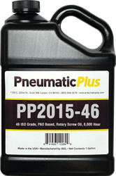 PneumaticPlus Synthetic Compressor Oil, 46 ISO Grade, 8000 Hour, PAO based, Rotary Screw Oil