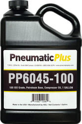 PneumaticPlus Semi-Synthetic Compressor Oil, 100 ISO Grade, 4000 Hour, Rotary Screw, Reciprocating