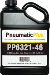 PneumaticPlus Compressor Oil, 46 ISO Grade, 10,000 Hour, Rotary Screw