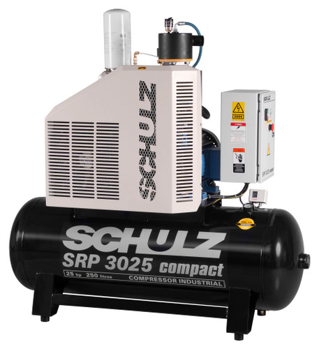 Schulz Compact Rotary Screw - Model SRP-3025 COMPACT - 25HP 80 GAL THREE PHASE 460 V
