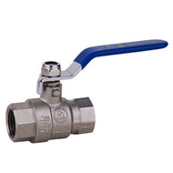 Chrome Plated Full Port Brass Ball Valve 1/4" NPT, Female to Female, FPC-25