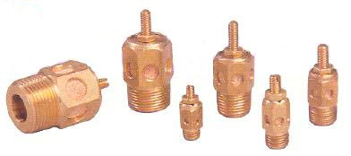 Speed Control Muffler - 1/4 NPT, 9/16 Hex, Brass, For Pneumatic Air Flow (Model 1EJU3-A)
