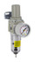 PneumaticPlus SAW Series Miniature Air Filter Regulator Combo Piggyback 1/4" NPT  (SAW2000M-N02BG)