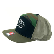 Ride JBI camo hat front left side