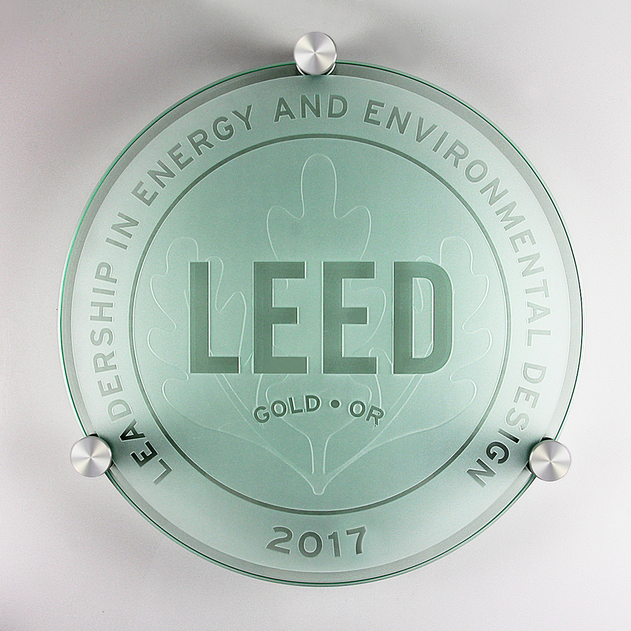 LEED Plaque - Gold - Green Building Awards (a Division Of Eclipse Awards)