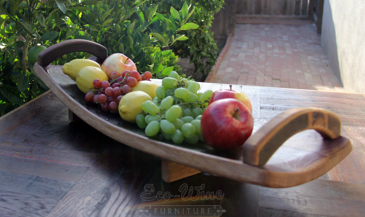 wooden fruit platter