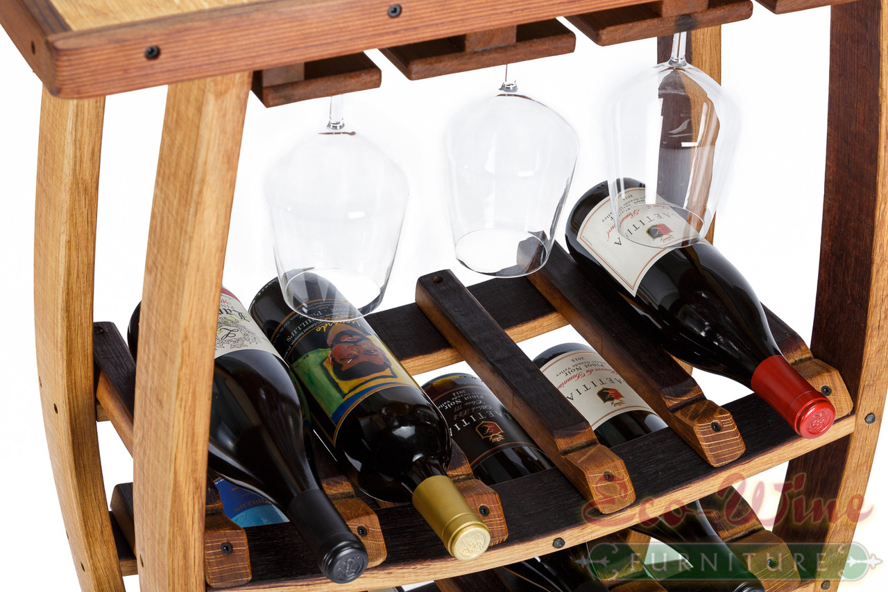 Wine barrel discount stave wine rack