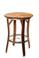 ustic wine barrel bistro table made from reclaimed oak barrel staves with galvanized steel rim and footrest, perfect for wineries, home bars, patios, and tasting rooms.