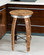 Rustic Wine Barrel Stool Non-Swivel Reclaimed Oak Bar Stool