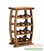 This stand-up wine rack features storage for 12 wine bottles on four shelves. With this wine rack you get an impressive display for your favorite wines. Here is a great wine rack for those who want a small yet eye-catching piece of wine furniture