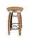 Wine Barrel Swivel Stool Rustic Reclaimed Oak Bar Stool with Footrest