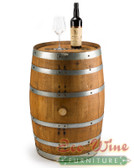 Our oak Wine Barrel  completes the look of any wine cellar.  also use this as the base for  table.