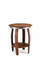 rustic wine barrel side table made from reclaimed oak wine barrels