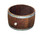 Rustic center wine barrel planter 26x17 inches with stain and black screws – recycled oak garden pot.
