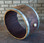 Rustic center wine barrel planter 26x17 inches with stain and black screws – recycled oak garden pot.
