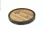 Round whiskey barrel Lazy Susan serving tray made from reclaimed solid oak