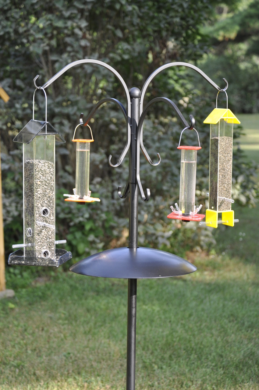 diy bird feeder pole system