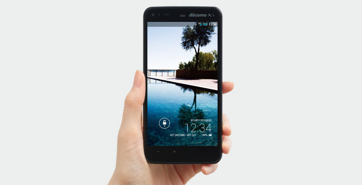 docomo AQUOS　phone　SH-01F Aquos Phone Zeta SH-01F; a feature loaded smartphone that