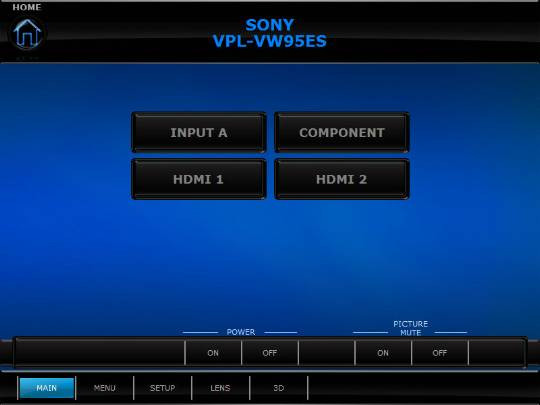 Sony VPL-VW95ES - Crestron Application Market