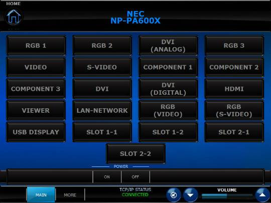 NEC NP-P420X - Crestron Application Market