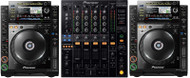 2 x Pioneer CDJ-2000s and 1 x Pioneer DJM-800 or DJM 750 Mixer