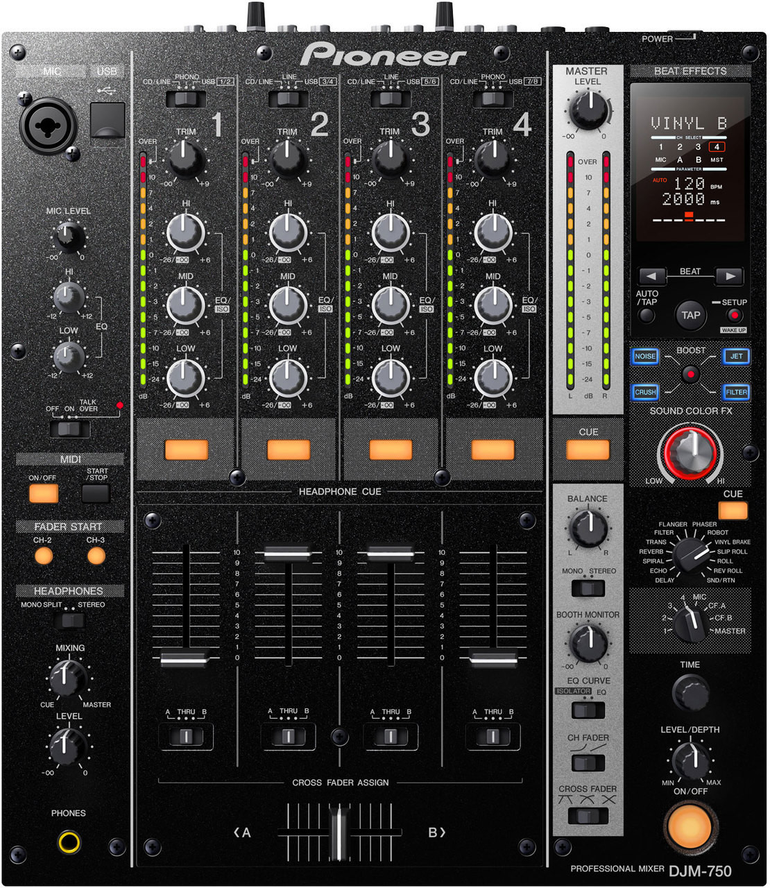 1 x Pioneer DJM-750 Mixer - BUZZ SPEAKER HIRE SYDNEY