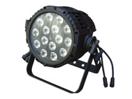 Outdoor LED Par 64 multipar. RGBW 4 in 1 5W LED 15 pcs Water resistant to IP65 specification and perfect for Lighting up a building or any outdoor surface. Includes four button LED display and water proof XLR connectors. A double yoke ensures the product can be mounted anywhere the user desires.