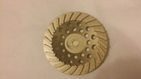  24 Segment Diamond Cup Wheel (7" x 5/8-11)
Leaves a smoother profile then the 12 seg.