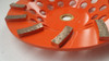 12 Segment Soft Bond Diamond Cup Wheel for Hard Concrete (7" x 5/8-11)
Wide gaps to prevent gumming up.