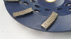 12 Segment Diamond Cup Wheel Hard Bond (7" x 5/8-11)
 Wide gaps to prevent gumming up.