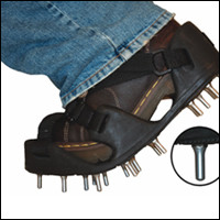 Flexible Bed Spiked Shoes, Rounded Tip Spikes