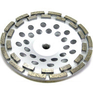 7" X 5/8"-11 Diamond Cup Wheel - Double Row for Concrete, Masonry and Similar Materials