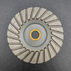 7" Turbo finishing diamond cup wheel great for polishing concrete and granite. (Available grits Medium 170/200,Coarse 50/60,Fine 325/400)
